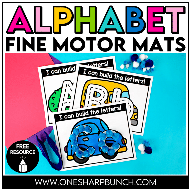 Fine Motor Alphabet Mats for Letter Recognition