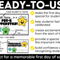 Celebrate the excitement of back to school with an editable first day certificate your students will be proud to take home! These first day of school certificates, including a first day of kindergarten certificate, are an easy way to commemorate this special milestone and make the first day feel extra special!