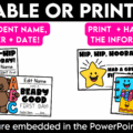 Celebrate the excitement of back to school with an editable first day certificate your students will be proud to take home! These first day of school certificates, including a first day of kindergarten certificate, are an easy way to commemorate this special milestone and make the first day feel extra special!