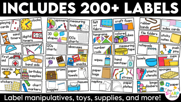 Editable Classroom Supply Labels for Back to School Classroom Organization Editable Classroom Supply Labels for Back to School Classroom Organization