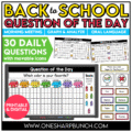Jumpstart your morning with simple attendance questions that get everyone talking! These printable and digital Question of the Day activities are the perfect way to add meaningful conversation and connection to your morning routine. Use these conversation starters during your morning meeting, morning work, or daily classroom routine as students answer questions, share their ideas, and get to know one another. With 30 engaging questions, you'll have an easy, no-prep activity ready to go!