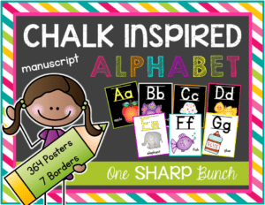 Chalk Inspired Alphabet Posters