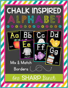 Chalk Inspired Alphabet Posters