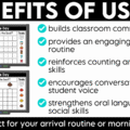 Jumpstart your morning with simple attendance questions that get everyone talking! These printable and digital Question of the Day activities are the perfect way to add meaningful conversation and connection to your morning routine. Use these conversation starters during your morning meeting, morning work, or daily classroom routine as students answer questions, share their ideas, and get to know one another. With 30 engaging questions, you'll have an easy, no-prep activity ready to go!