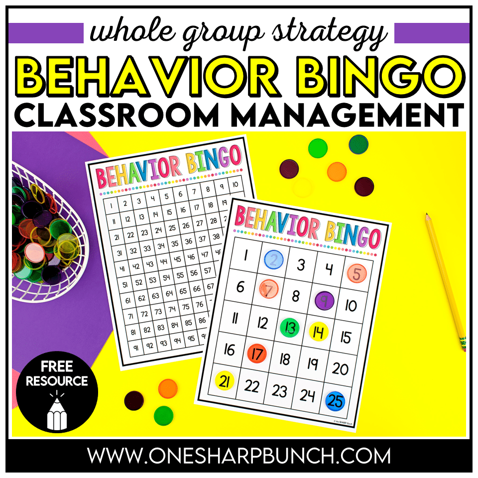 Promote positive behavior and build a stronger classroom community with Whole Class Behavior Bingo! Students work together to earn numbers on a bingo board by showing positive behavior, following classroom expectations, and working as a team.