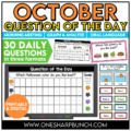 Jumpstart your morning with simple attendance questions that get everyone talking! These printable and digital Question of the Day activities are the perfect way to add meaningful conversation and connection to your morning routine. Use these conversation starters during your morning meeting, morning work, or daily classroom routine as students answer questions, share their ideas, and get to know one another. With 30 engaging questions, you'll have an easy, no-prep activity ready to go!