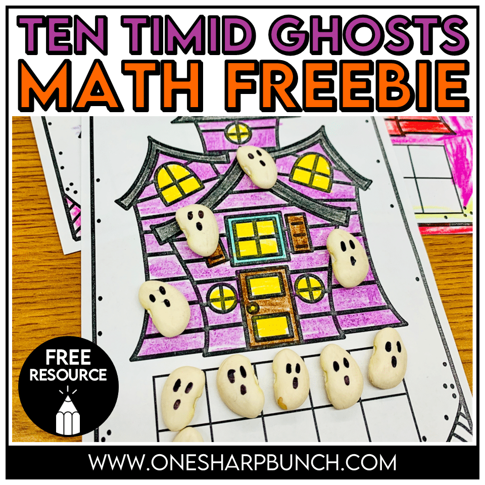 Make practicing number sense, subitizing, and decomposing 10 a little more spooky with these hands-on Ten Timid Ghosts math activities! These Halloween-themed math activities pair perfectly with Ten Timid Ghosts and give students a fun, hands-on way to explore numbers to 10 through ten frames, manipulatives, and movement.