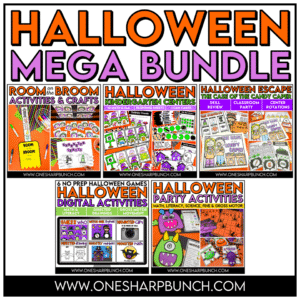 Halloween Activities, Crafts, Games, Escape Room, and Centers MEGA Bundle