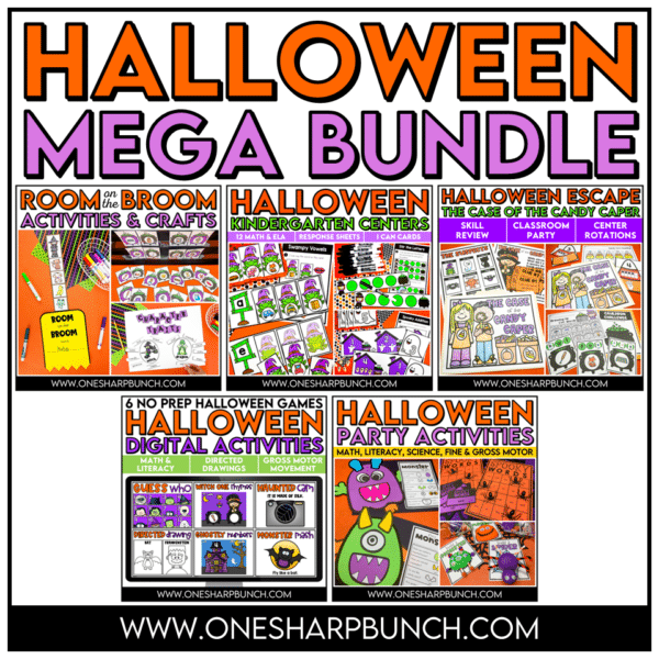 Halloween Activities, Crafts, Games, Escape Room, and Centers MEGA Bundle