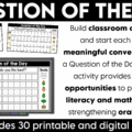 November Question of the Day Morning Meeting Slides for Classroom Community
