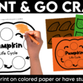 Learn all about the pumpkin life cycle with this simple life cycle of a pumpkin craft! This hands-on pumpkin activity is perfect for preschool, pre-k, and kindergarten students learning about pumpkins during the fall season.